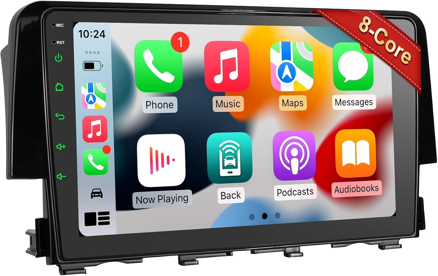 Car Stereo Radio for Honda Civic 2006 2007 2008 2009 2010 2011 with Wireless Carplay & Android Auto,10.1 Inch 1080P Touch Screen for Civic Radio with Bluetooth GPS Navi Mirror Link SWC