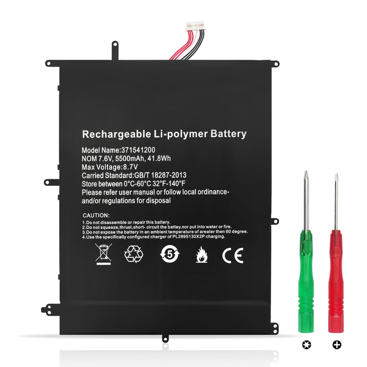 A146 HW-371541200 HW-37154200 Laptop Batteria per TREKSTOR PrimeBook P14 Series 371541200 7.6V 41.8Wh 5500mAh