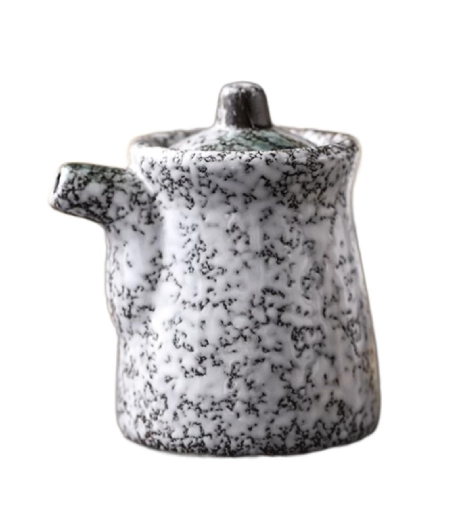 Dispensador de Aceite y vinagre de 160 ml, vinagrera de Porcelana para Salsa de Soja, Aceite de Oliva, vinagre y condimentos líquidos. Botella de Cocina.