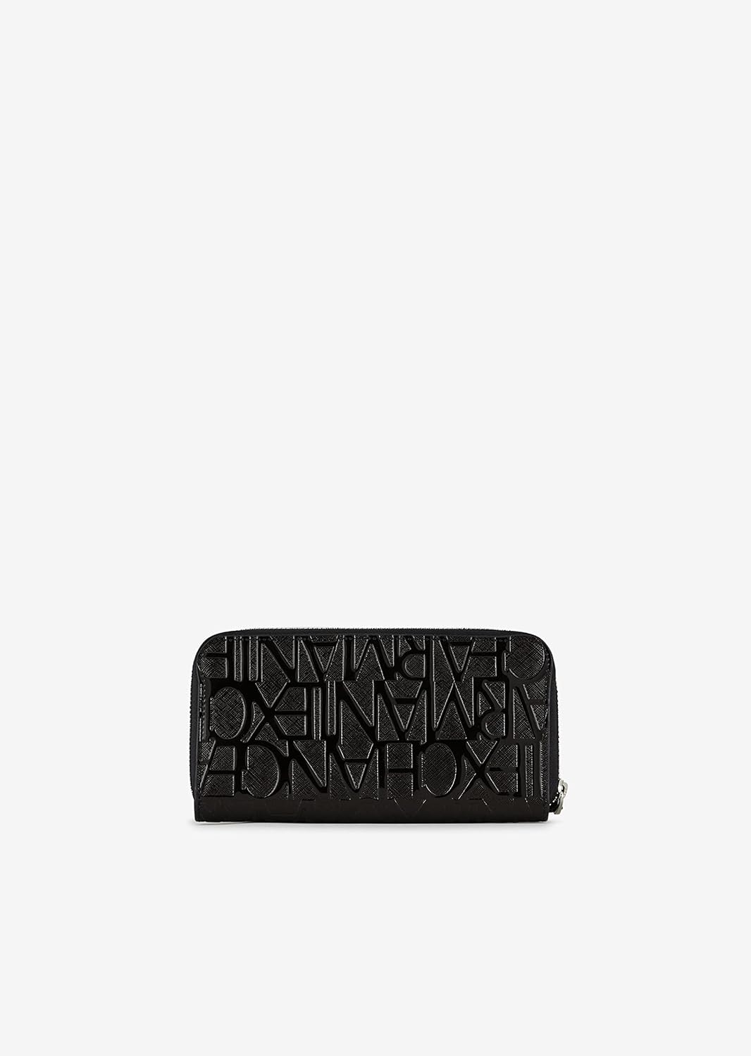 A｜X ARMANI EXCHANGE All Over Logo Zip Wallet Wristlet