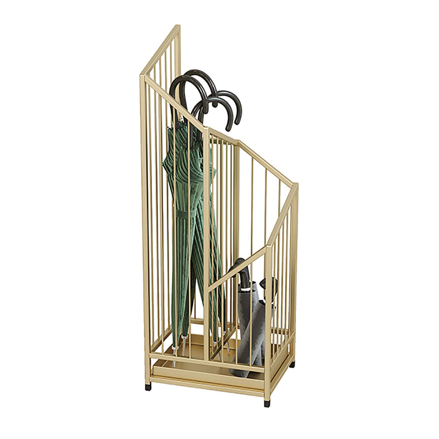Support de parapluie en métal carré porte-parapluie noir pour entrée de bureau et maison