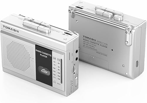 Cassette Player Tape Recorder FM AM Radio with Built-in Speaker,Microphone F-315B
