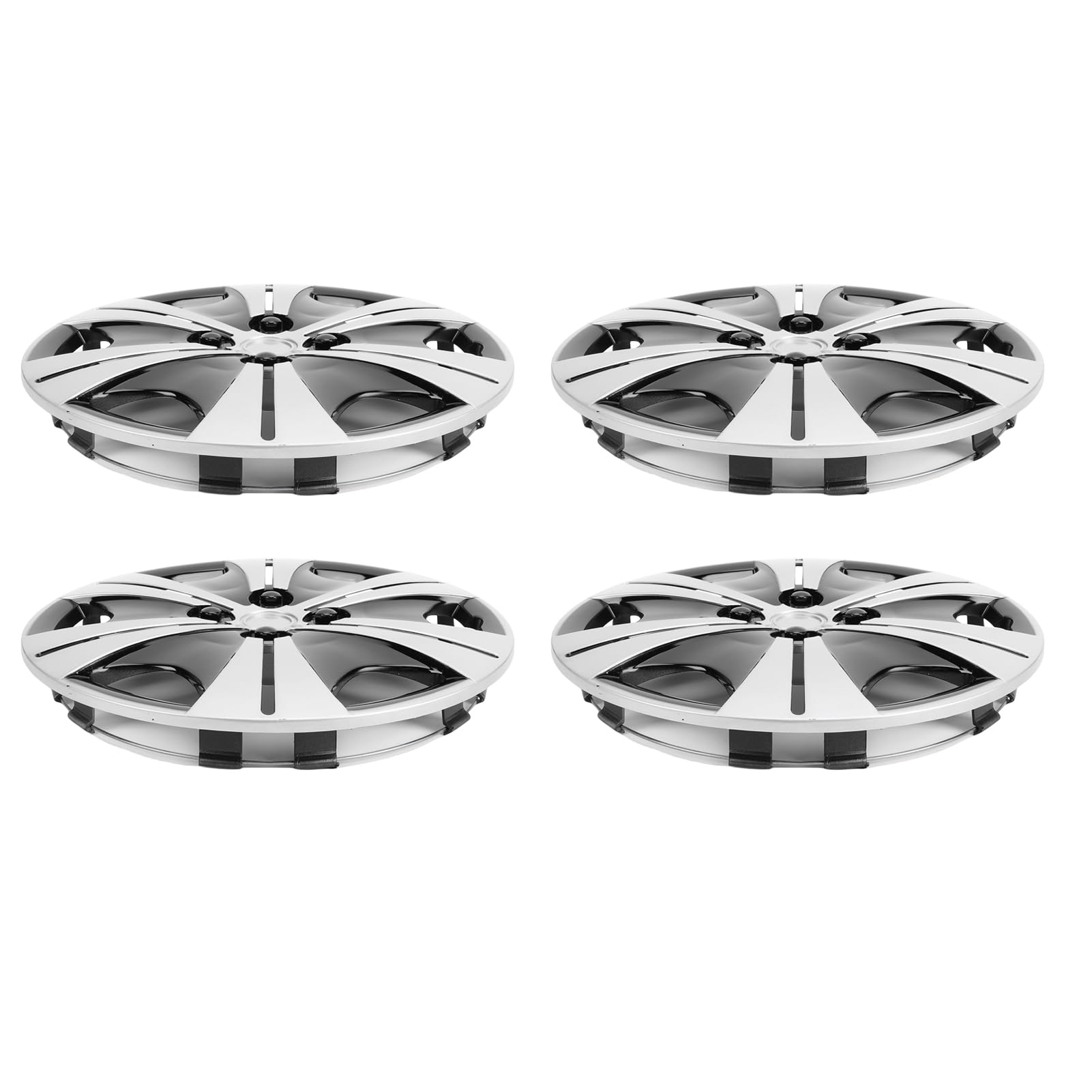 Jeffergarden Copricerchi per Coprimozzi da 14 Pollici, Tappi di Ricambio in Plastica ABS per Ruote in Acciaio, Design Universale a Scatto, Protezione del Cerchione, Facile Installazione per Auto,