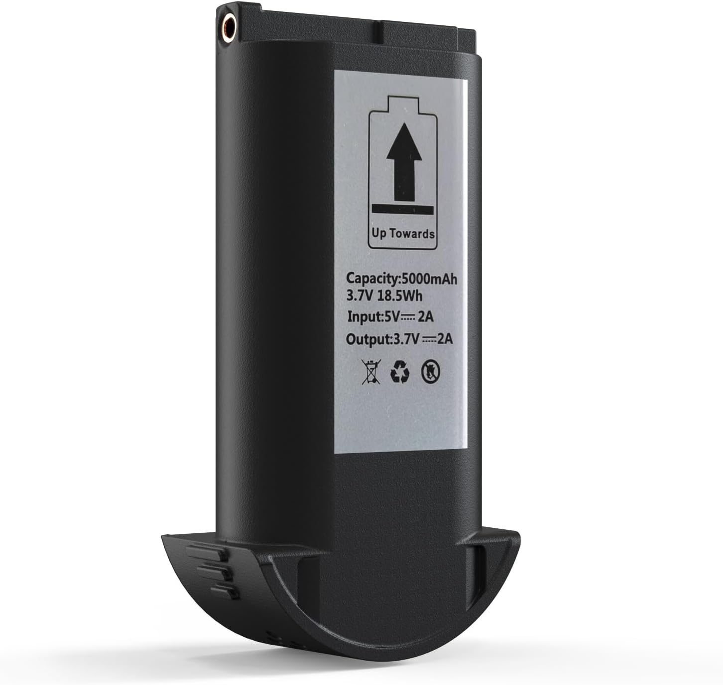 TMEZON TL-AH708 battery standing upright, showing contacts and label