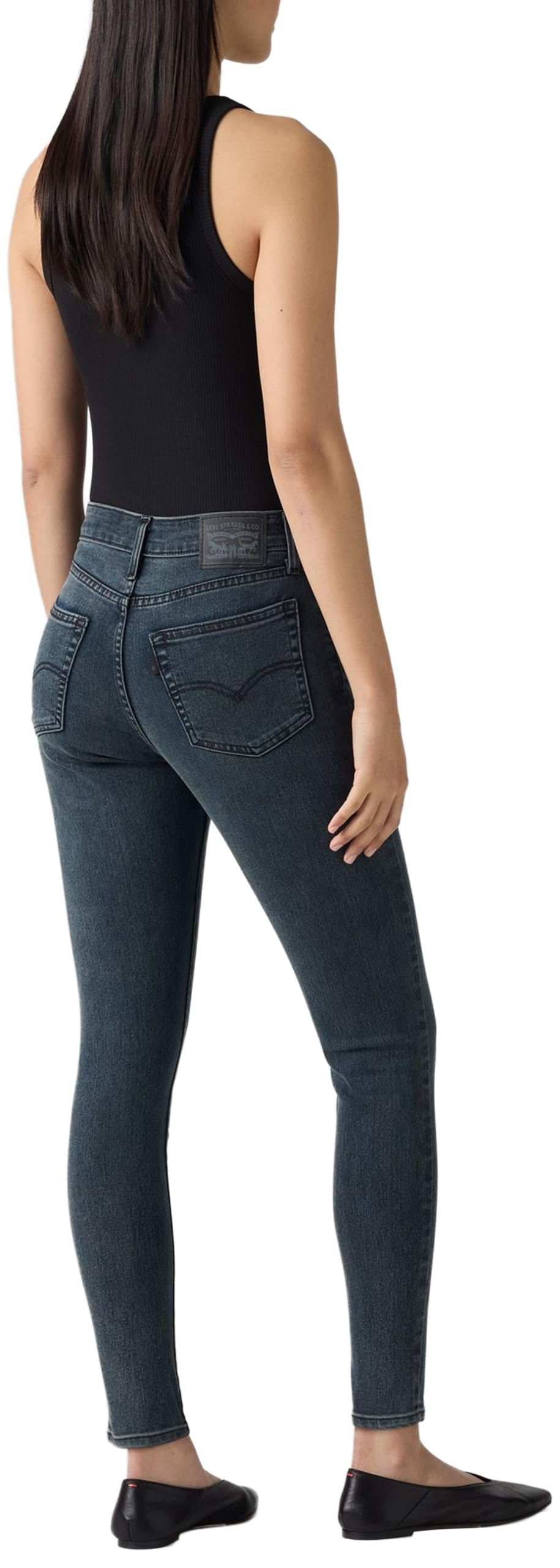 Levi's Damen Jeanshose 721 mit Stretch-Anteil, Skinny Fit, Schwarz (Exit Stage Left), W28/L28 – Ansicht 3