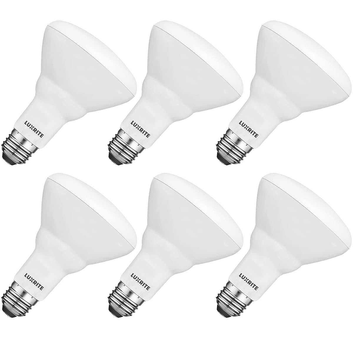 LUXRITE BR30 LED Bulb, 65W Equivalent, Dimmable, 650 Lumens, 4000K Cool White,