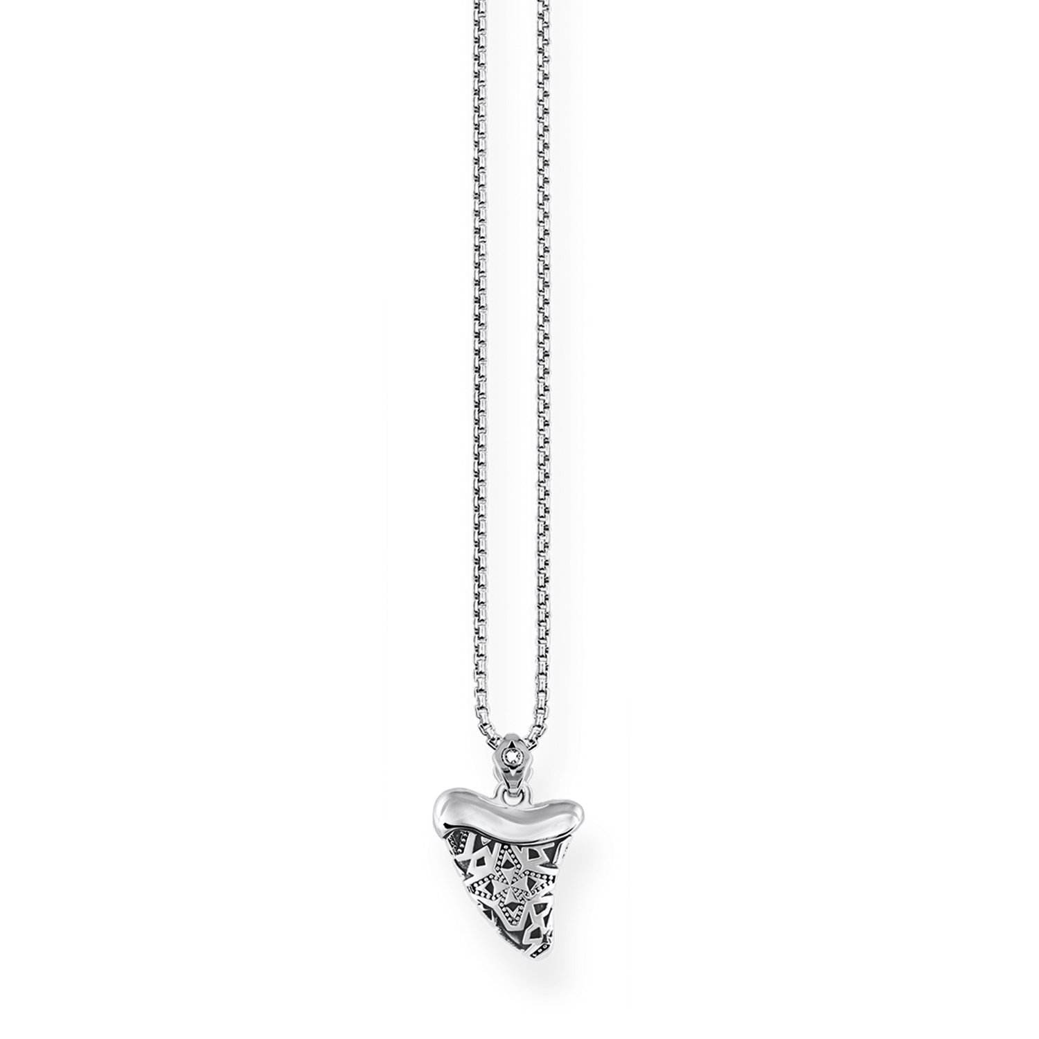 Thomas Sabo "Ethnic Tooth White Diamond Necklace of Length 45cm
