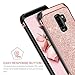 BENTOBEN Luxury Glitter Bling 2 in 1 Hybrid Hard Cover with Sparkly PU Leather Chrome Scratch Resistant Shockproof Protective Phone Case for Samsung Galaxy S9 Plus(2018 Released) /SM-G960U,Rose Gold