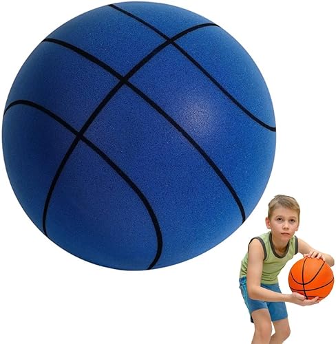 Silent Basketball 2023 - Pelota de entrenamiento de baloncesto de espuma para interiores, sin recubrimiento, pelota de espuma de alta densidad,