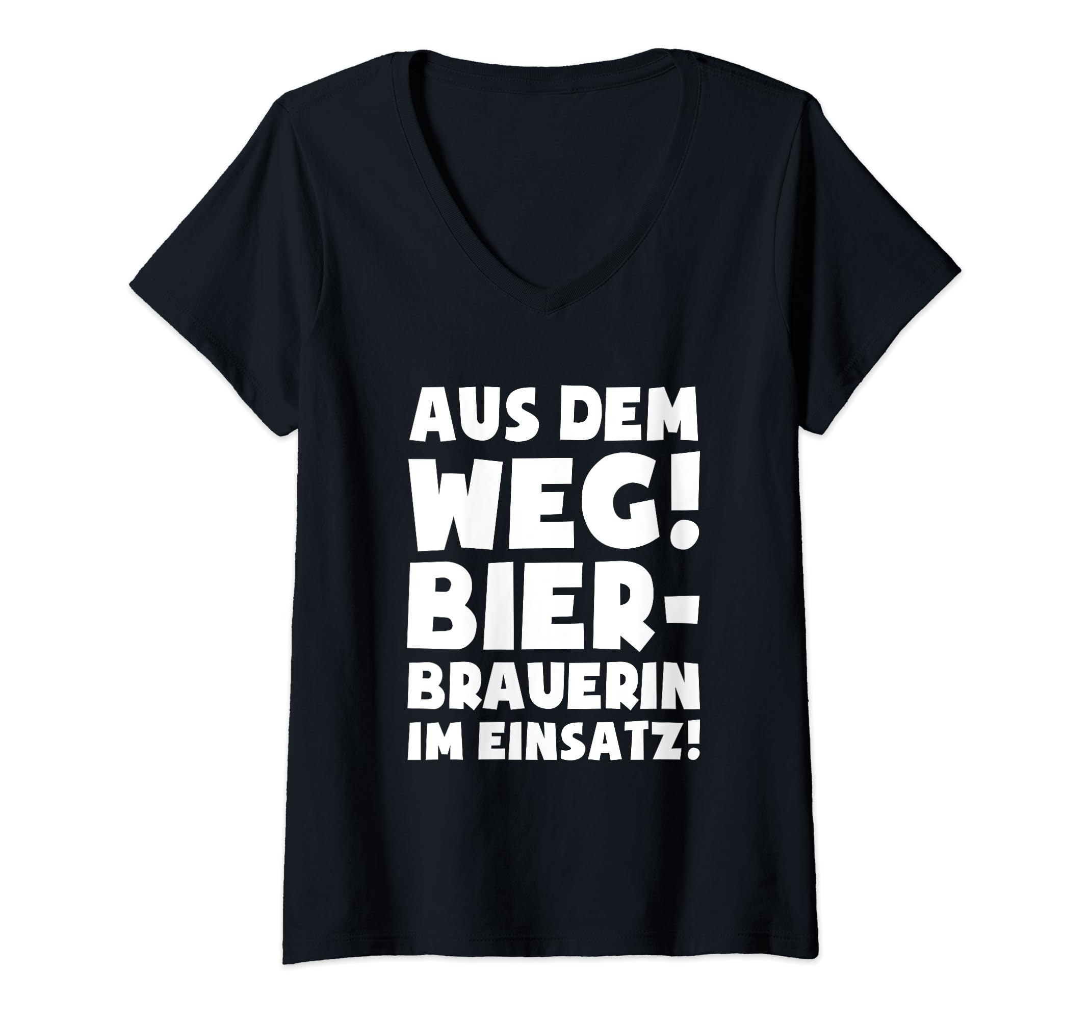 Bierbrauerin im Einsatz – Beer Brewing Beer Brewer Brewing Master V-Neck T-Shirt