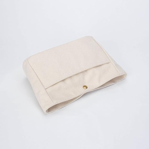 Small Purse Organiser Insert for Handbag Bag (Beige, Canvas)