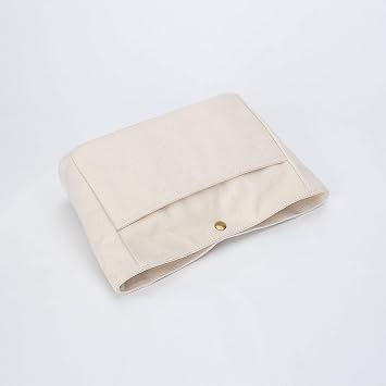Small Purse Organiser Insert for Handbag Bag (Beige, Canvas)