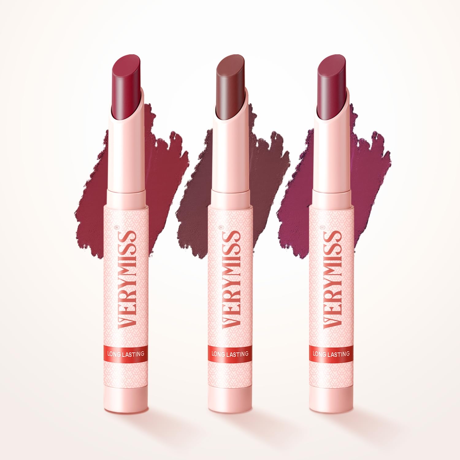 Verymiss Non Transfer Matte Lipstick Set of 3 I lightweight texture I Smooth Aplication I Creamy Lipstick (Combo 4)-image-13