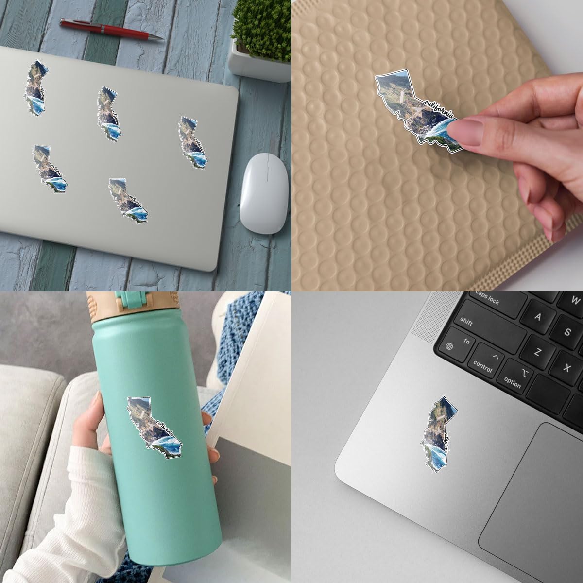 3 Pcs California Landscape Sticker – Scenic West Coast Nature Vinyl Decal Waterproof for Laptop, Water Bottle, Car, Travel Journal – Gift for California Lovers and Outdoor Adventurers – 3 Inch - Image 5