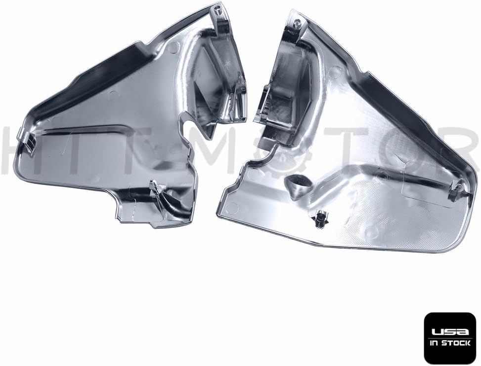 HTTMT MT445- Chrome Engine Lower Side Frame Covers Compatible with Goldwing GL1800 2001-2011 02 03