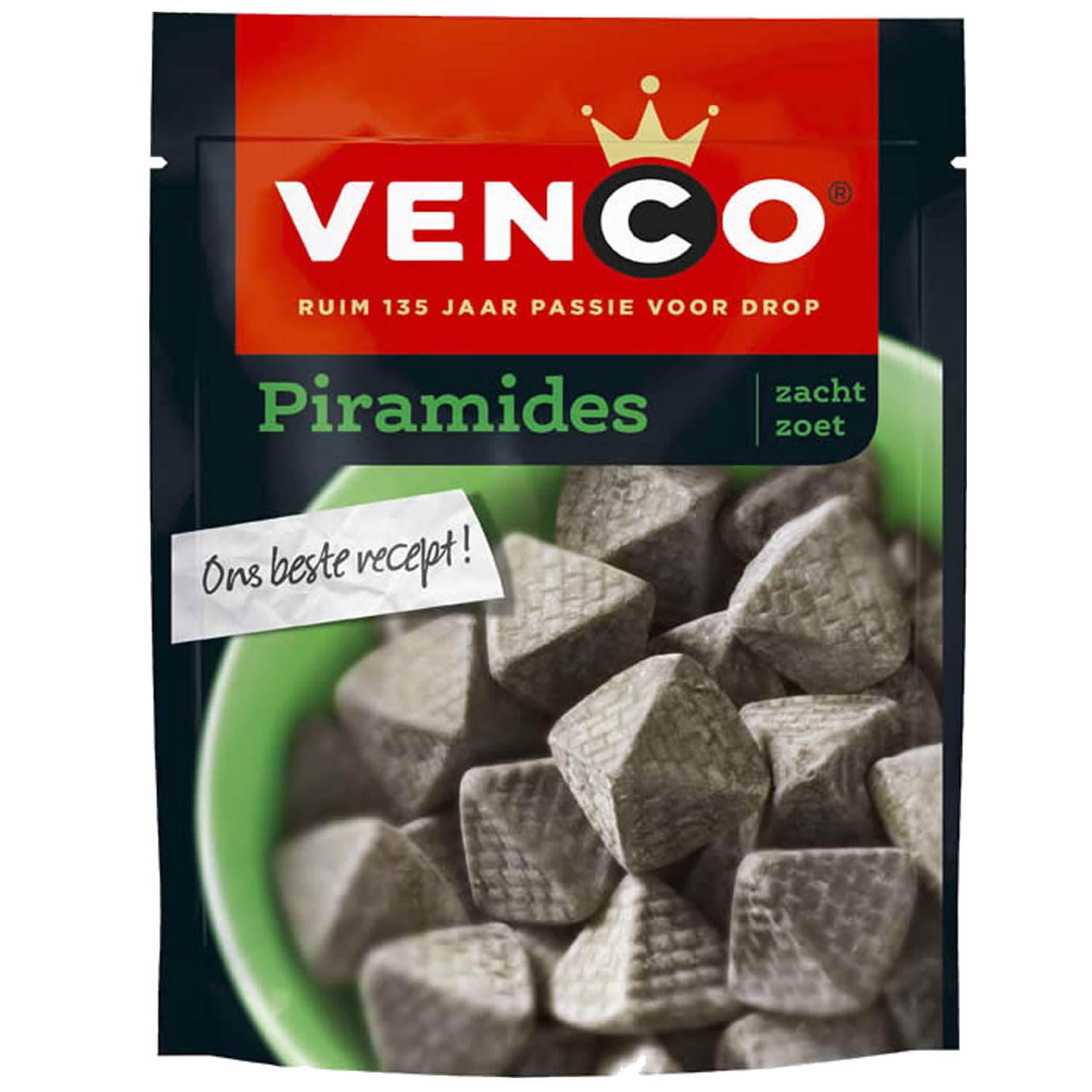 Venco Piramides I Sweet Licorice Pyramids from the Netherlands I Dutch Sweet Licorice from Holland 225g 7.93 ounce