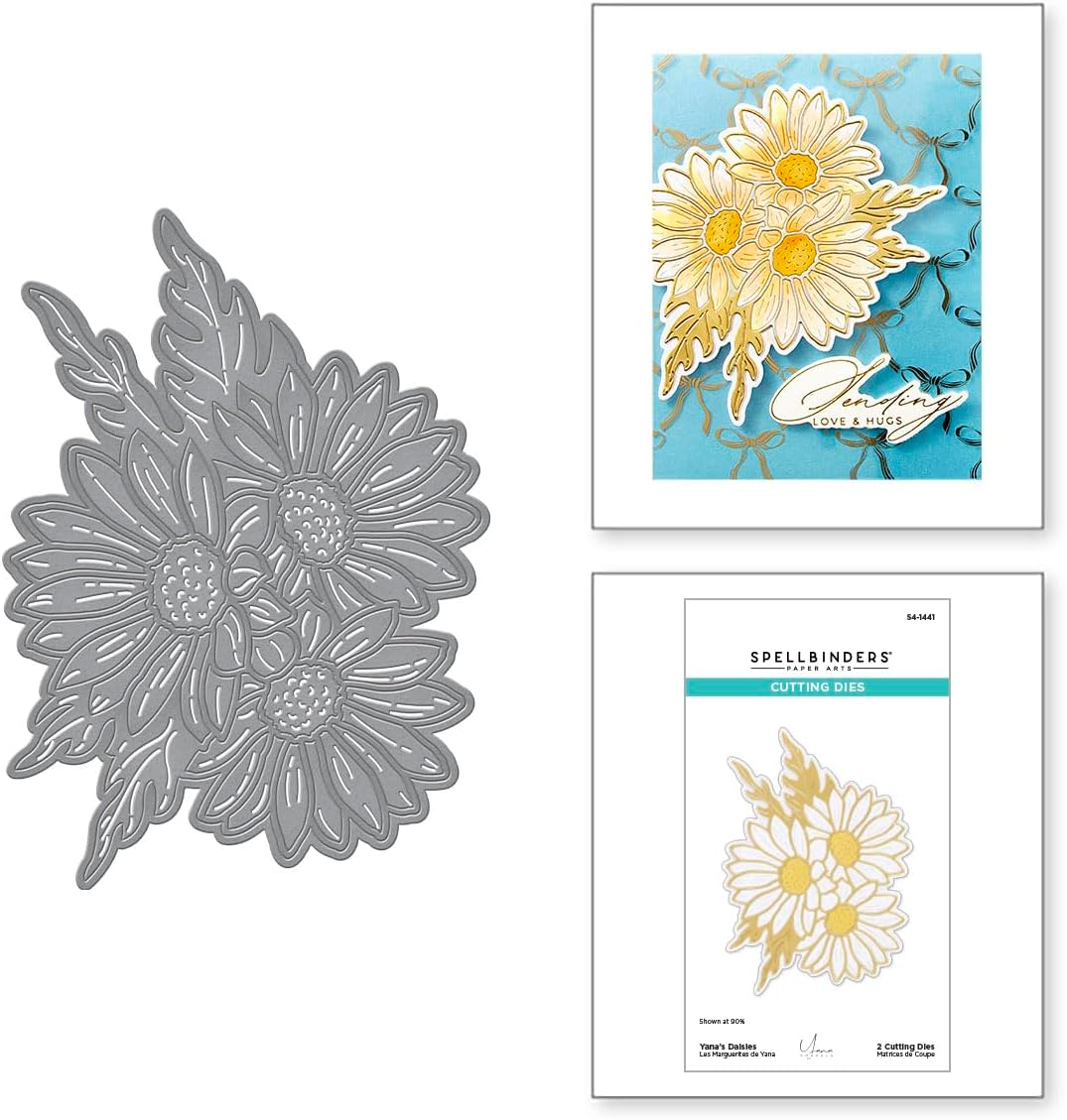 Spellbinders S4-1441 Yana's Daisies Etched Dies from The Yana's Daisies Collection by Yana Smakula
