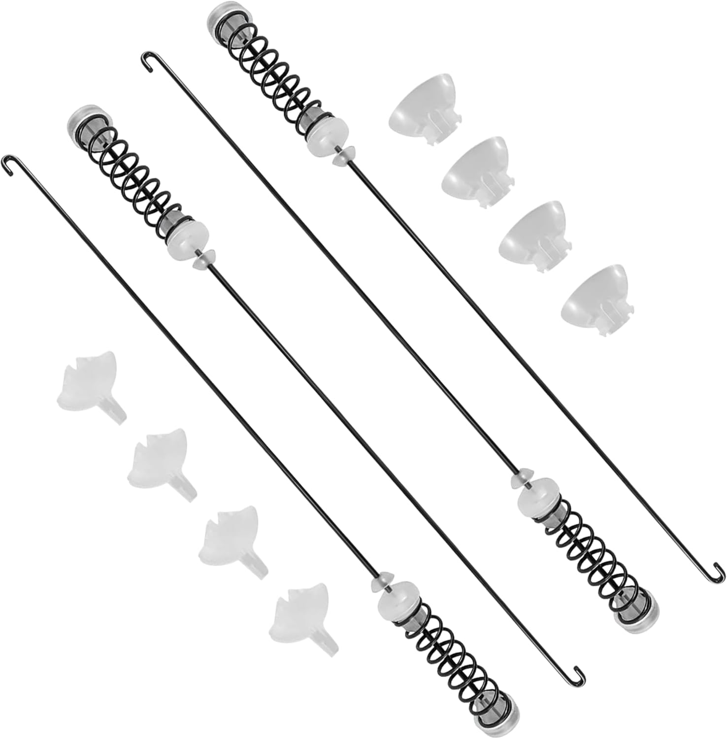 W10780046 Washer Suspension Rods Kit (4 Pcs) Replace W10110313 W10110314 W10404706 W10485421 W10748950 W10821942 4282747 AP5971397 PS11703289 EAP11703289 Fit for 7MMVWC220AW0 7MMVWC310YW0 CAE2743BQ0
