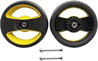 Esquirla Baby Trolley Wheels 2x Durable Spare Parts Accessories Rubber Pratical Tire Swivel Wheel Repairing Baby Cart Wheel Trolley, rear wheel