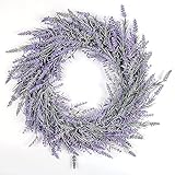 Frühlingskranz mit stabilem Kunststoffrahmen, wasserfest und pflegeleicht, kann direkt mit Wasser abgespült werden und sieht nach dem Trocknen wie neu aus.