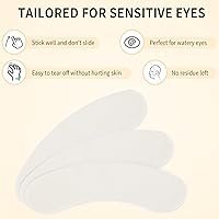 Vista 3 de 100 almohadillas de espuma para extensiones de pestañas, almohadillas debajo de los ojos para extensiones de pestañas, almohadillas de microespuma