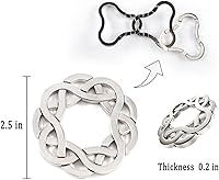 Vista 3 de MHY Juego de 3 rompecabezas de metal jumbo para el cerebro - Desafiantes rompecabezas 3D de coeficiente intelectual para adultos y adolescentes