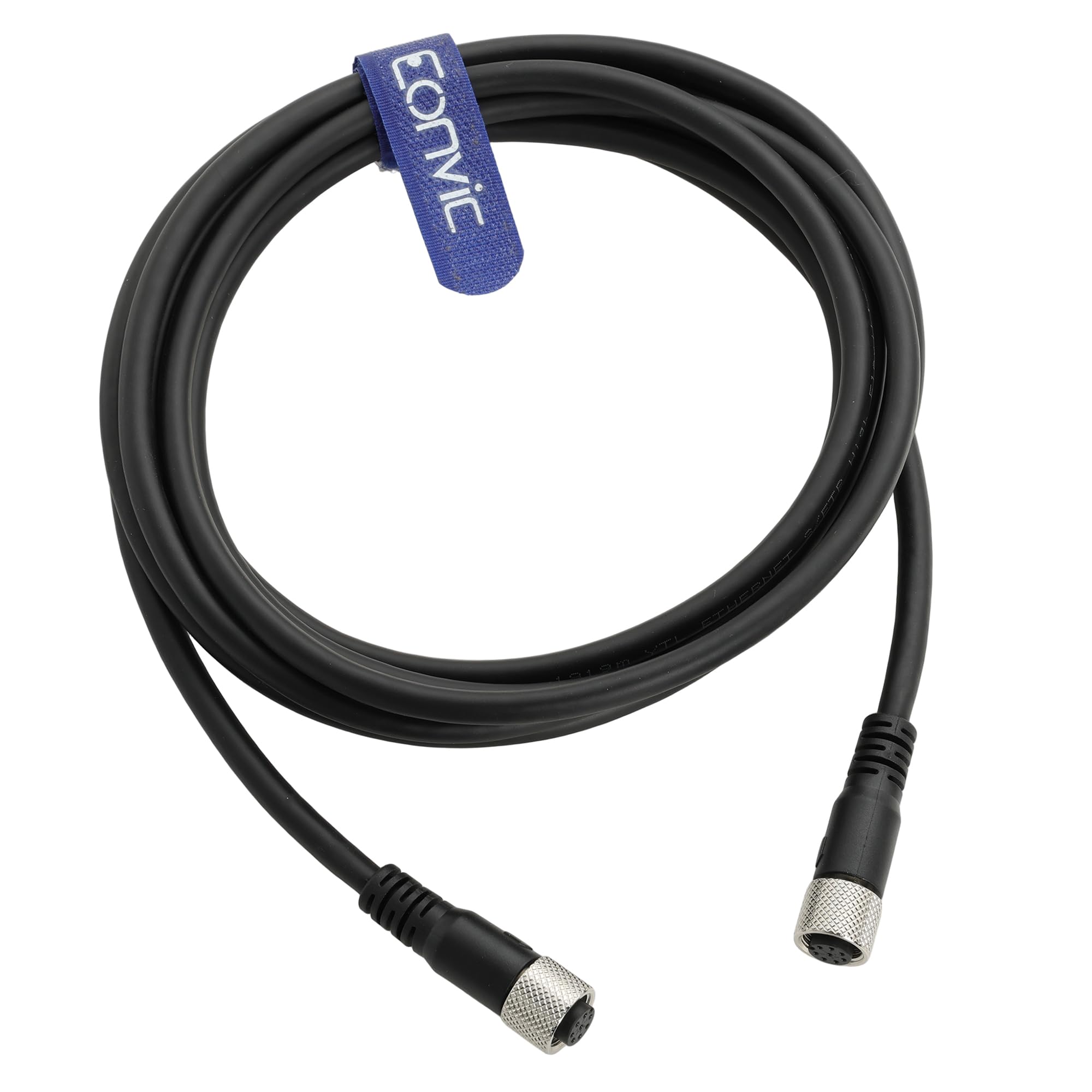 720073 M12 8-pinowy kabel Ethernet do łodzi AC EC żeński do żeńskiego zamiennik dla Humminbird, 8-pinowy przewód sieciowy z kodem A do Helix, APEX, SOLIX i Onix
