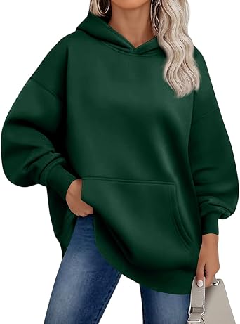 Kenvina Hoodies for Women Long Sleeve Oversized Sweatshirts Fall Outfits Casual Y2k Pullover Winter Clothes with Pockets