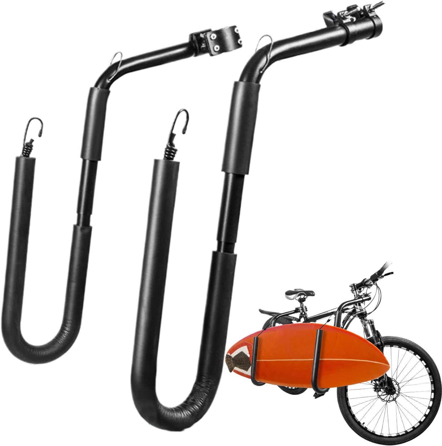 Surfboard Bikes Rack Longboard - Bikes Surfboard Rack Ebikes | Bikes Surfboard Carrier Bracket, Easy Installation Driving Surfboard Racks, Surfboard Transport Rack for Shortboard Longboard Surfboards