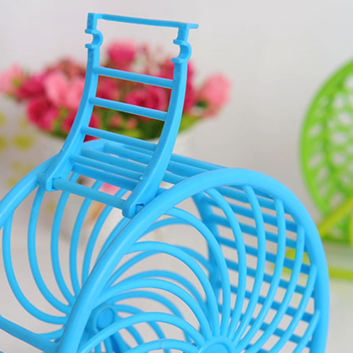 3pcs Hamster Wheel with Holder, Silent Pet Exercise Running Wheels for Small Animals, Suitable for Hamsters and Gerbils in Cage Enrichment Random Color