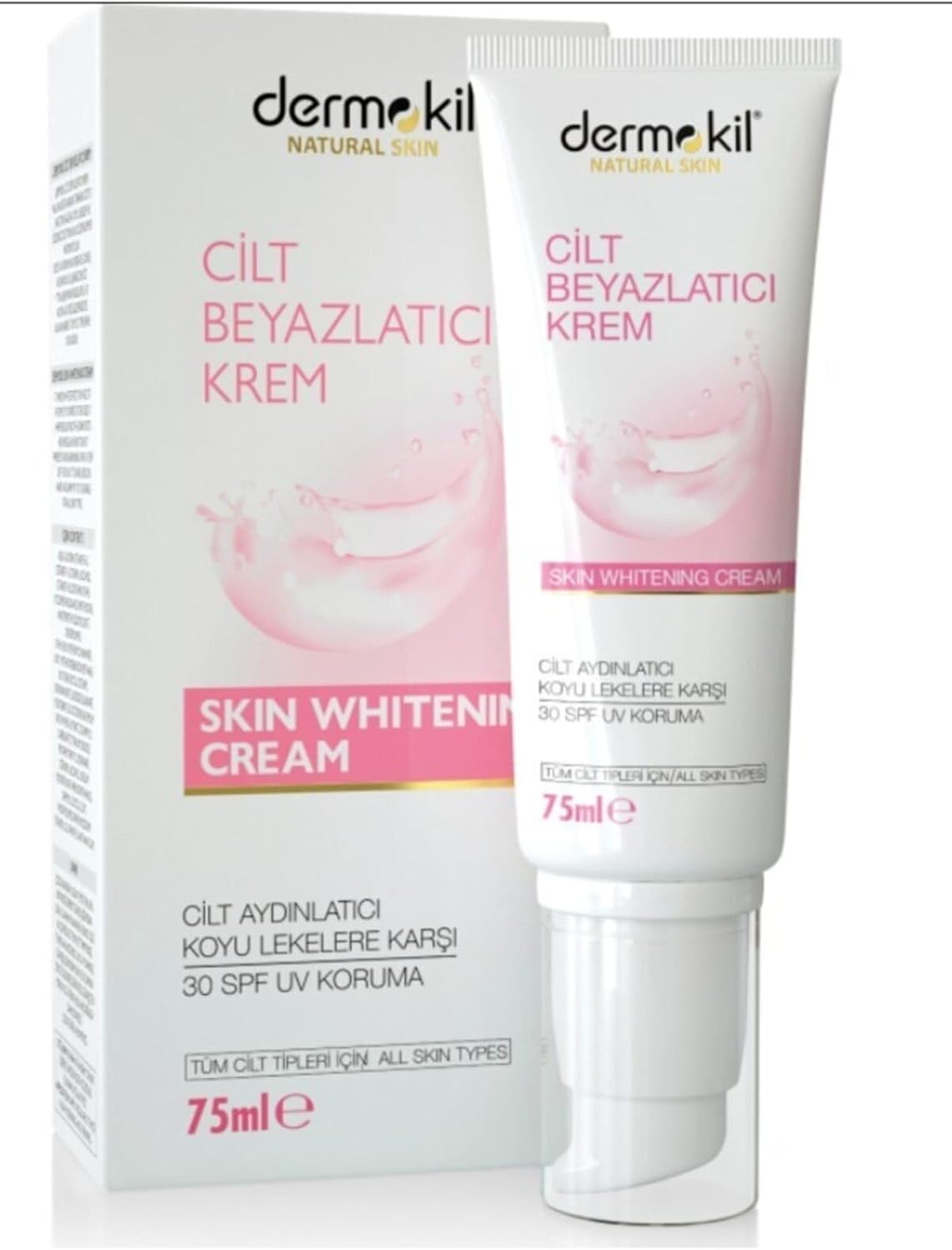 Dermokil Cilt Beyazlatıcı Krem, SPF30, 75 ml