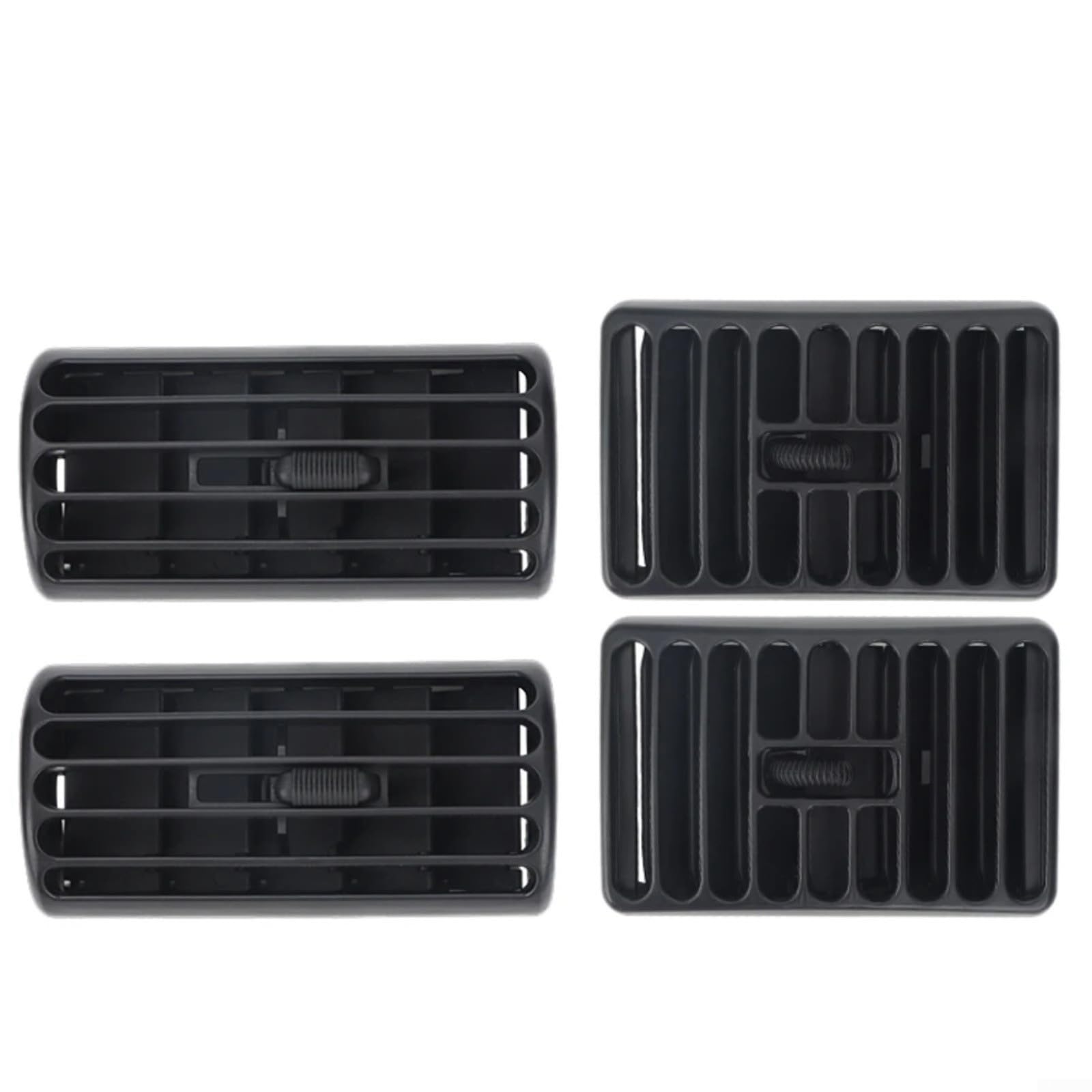4 cubiertas de salida de aire 5DP55TAZ 5FS10LAZAB ABS negro repuesto de ventilación compatible con Jeep para Wrangler TJ 2003-2006 fácil de instalar