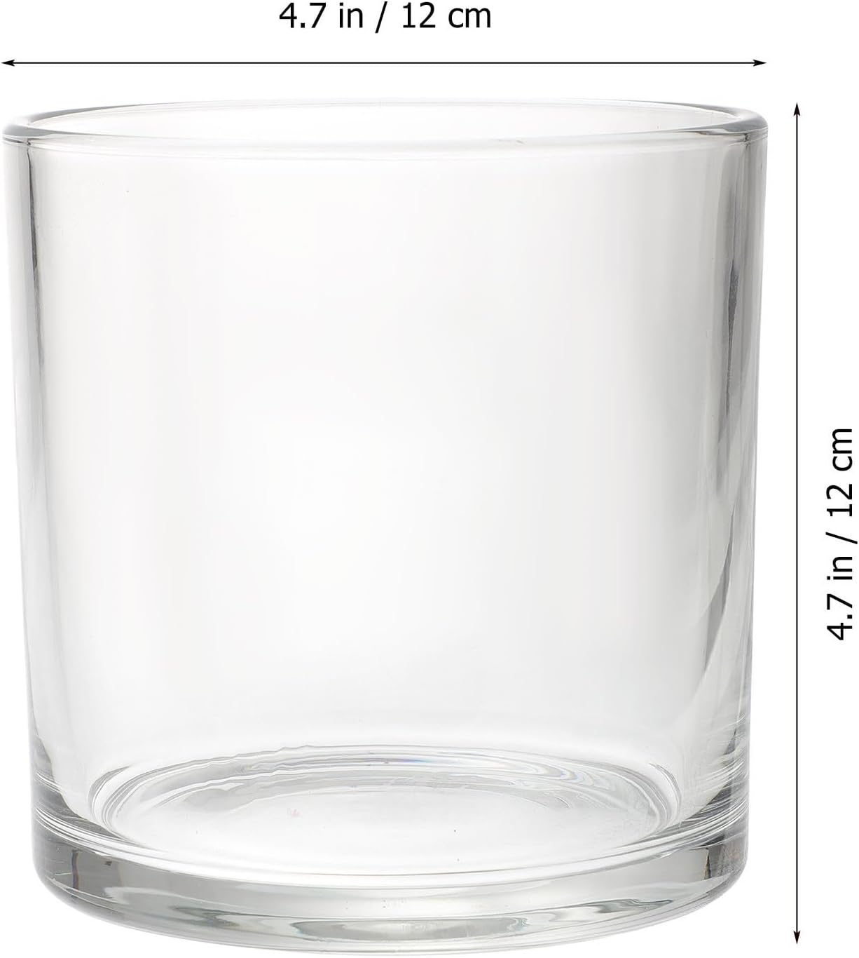 NUOBESTY Glass Hurricane Candle Holder Windproof Candle Cover Outdoor Use Home Décor