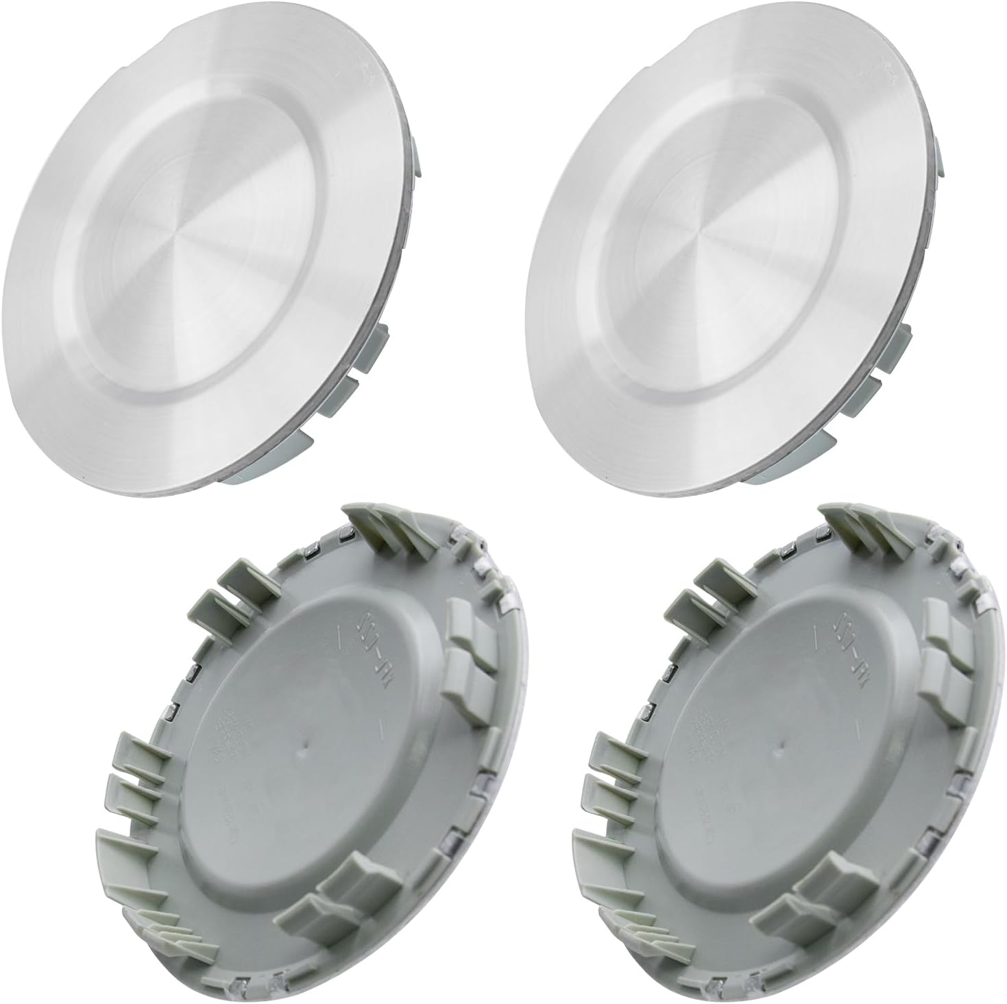 New 4PCS 165mm 6 1/2" Silver Brushed Car Hub Cap Suit for Trailblazer 2004-2009 Car Wheel Center Cap Hubcaps 9595108 Replacement Accessories Vehicle Part