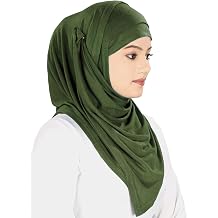 MyBatua Womens Ready to Wear Instant Hijab with Under Scarf in Soft Viscose Jersey, HJ-019
