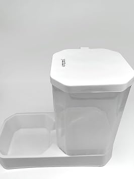 Automatic Pet Feeder, Cat and Dog Feeder and Water Dispenser in Set Gravity Food Feeder for Small Medium Pets