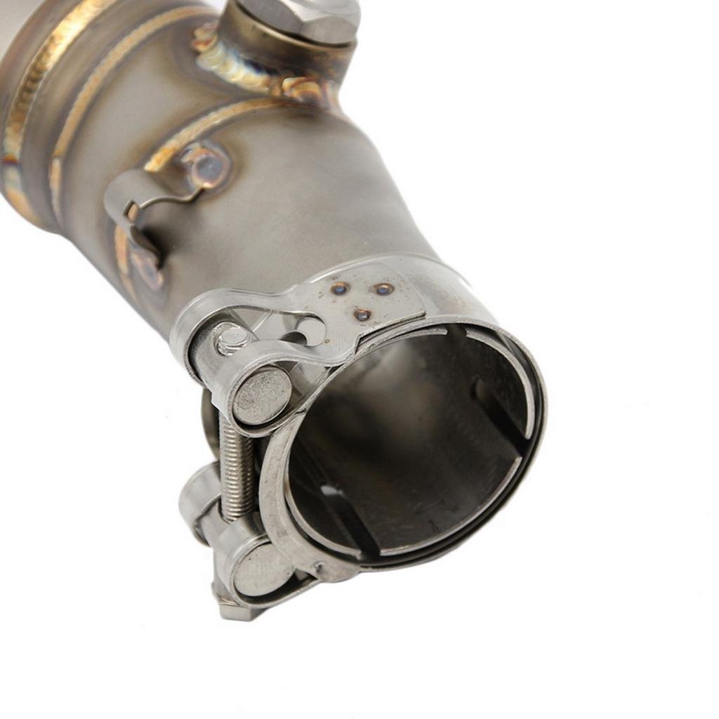 Gazechimp Tuyau Intermédiaire D'échappement d'acier Inoxydable pour Kawasaki ER6N