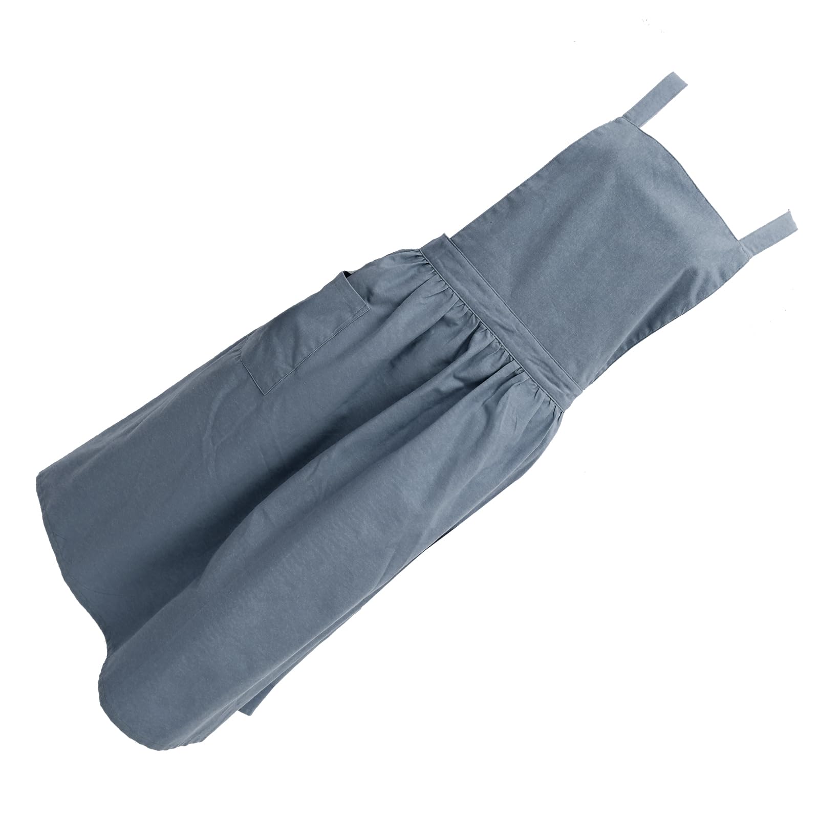 VALICLUD Grembiule da Cucina in Cotone e Lino Cintura Regolabile Donna e Tasche, Riutilizzabile per Uso Professionale e Cucina Domestica