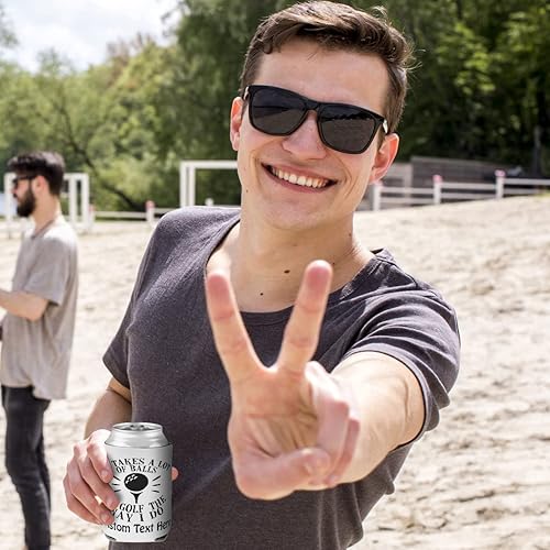 Miniatura 10 de Fundas para latas Enfriador de bebidas It-Takes-A-Lot-Of-Balls-To Golf The-Way-I-Do Golf Buceo Espuma Party Beer Cover Orange Design Only