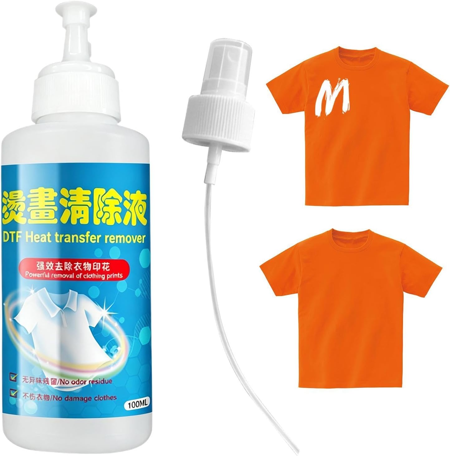 Clothing Logo Remover | Professional Gentle Solution 100g,Fabric Print Remover - for Men Women Adults Mom Wife Home Travel Laundry Room