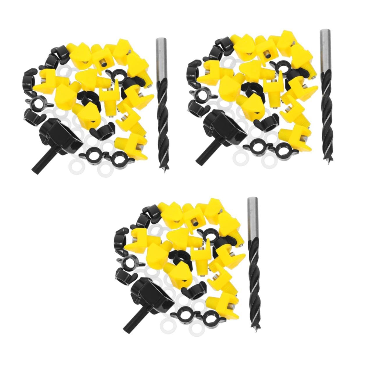 POPETPOP 3 Set Per Fontanella Forniture Agricole Attrezzature Per L'acqua Potabile Del Pollo Per Pulcino Ciotola Dell'acqua Di Pollo D'acqua Per Pulcini Pvc，