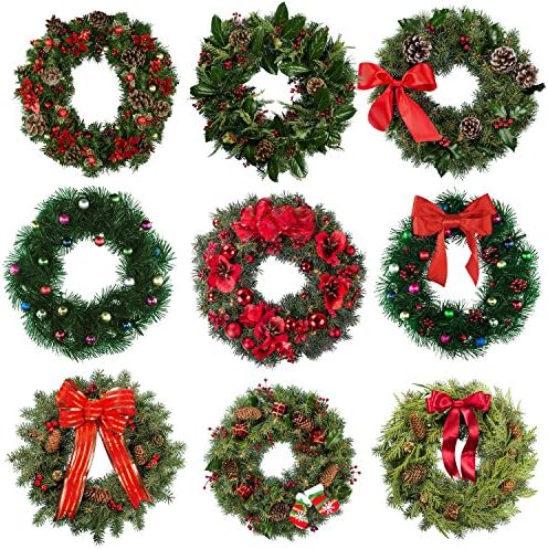 2 Pack Wire Wreath Frame Wire Wreath Making Rings Green for New Year Valentines Decoration (12 Inch)