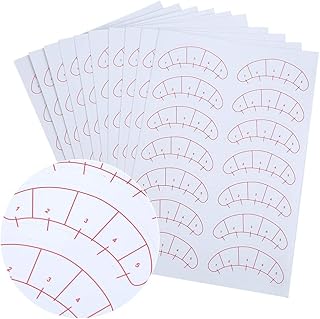 Eyelash Extensions Positioning Sticker, 140PCS Lash Mapping Stickers Isolation Positioning Pads Eyelash Mapping Stickers for Individual Eyelash Extensions