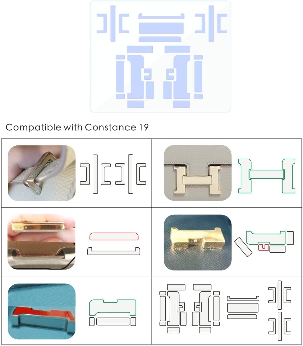LokChuiDor BagArmor Hardware Protective Film, Compatible with Constance 19