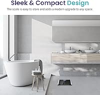 Vista 7 de Etekcity - Báscula de baño para peso corporal, máquina de pesaje digital electrónica altamente precisa para personas, pantalla LCD, tamaño grande