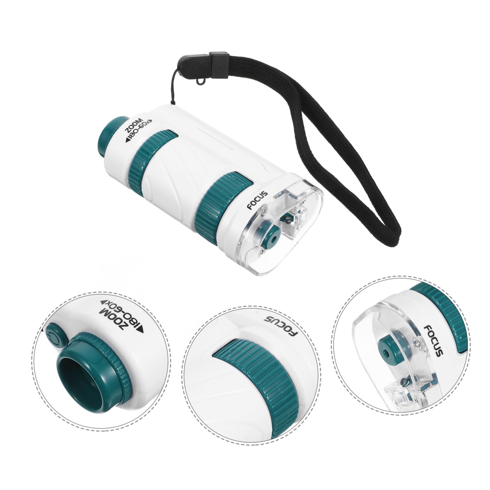 Hohopeti 1 Set Portable Microscope for Biology Magnifier for Experiments Laboratory Accessory Science Present for Students and Design