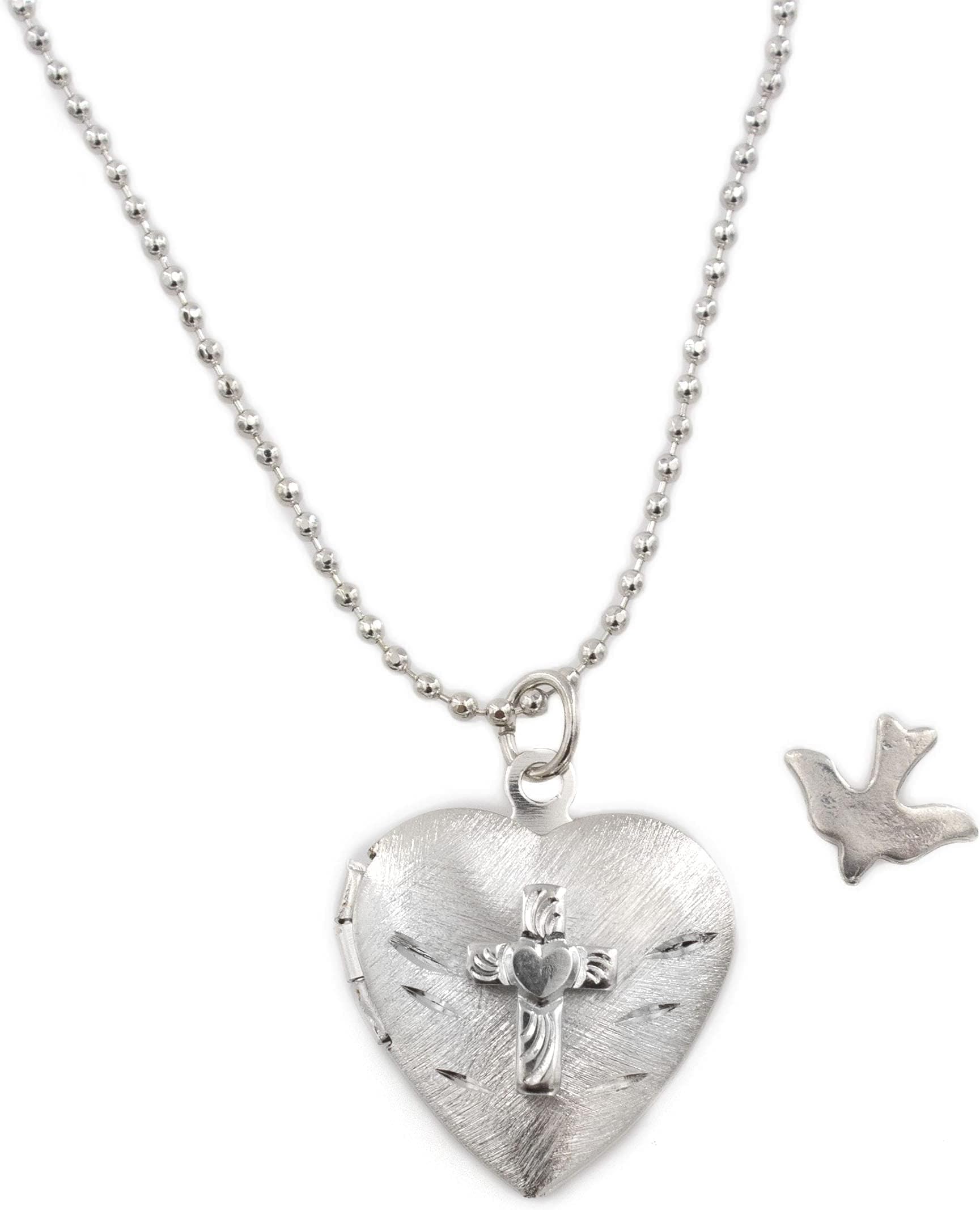 Elysian Gift ShopHeart Shaped Locket Necklace - Promise Prayer for Girls