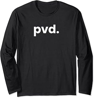 PVD Providence Rhode Island Airport Code List PVD Long Sleeve T-Shirt