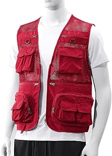 Chaleco multibolsillo para hombre de malla de secado rápido chaleco de fotografía de pesca al aire libre chaqueta sin mangas chaleco chaleco funcional