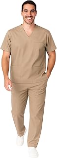 Men Scrub Set Medical Scrub Top and Pants